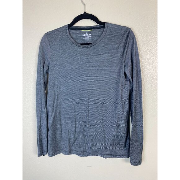Bombas Tops - Bombas Womens Long Sleeve Merino Wool Top Size Small Gray Baselayer Lightweight